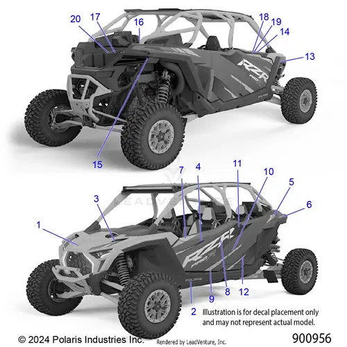 Body: Decals - 2025 Polaris Rzr Pro R 4 Factory Armored Le Ultimate 1