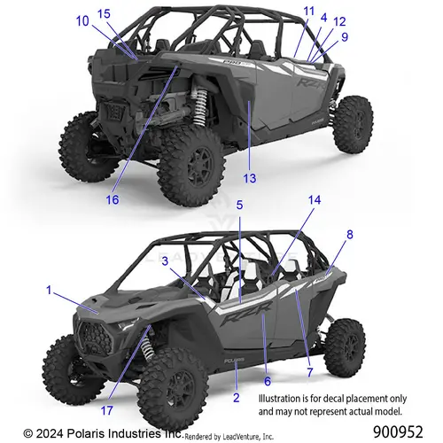 Body: Decals - 2025 Polaris Rzr Pro Xp 4 Premium 1