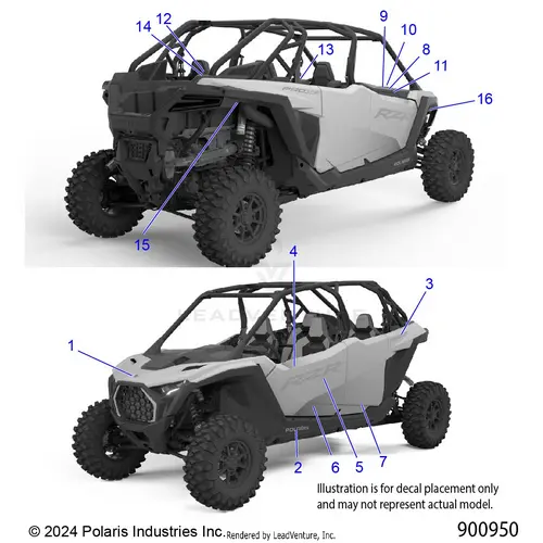 Body: Decals - 2025 Polaris Rzr Pro Xp 4 Sport 1