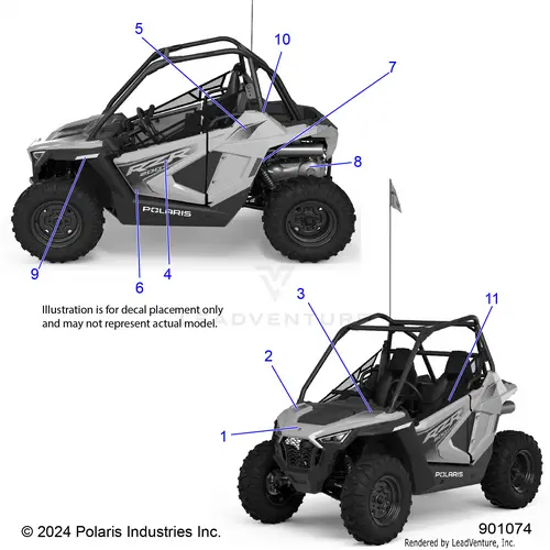 Body: Decals - 2026 Polaris Rzr 200 Evap 1