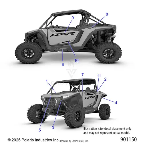 Body: Decals - 2026 Polaris Rzr Xp 1000 Ultimate 1