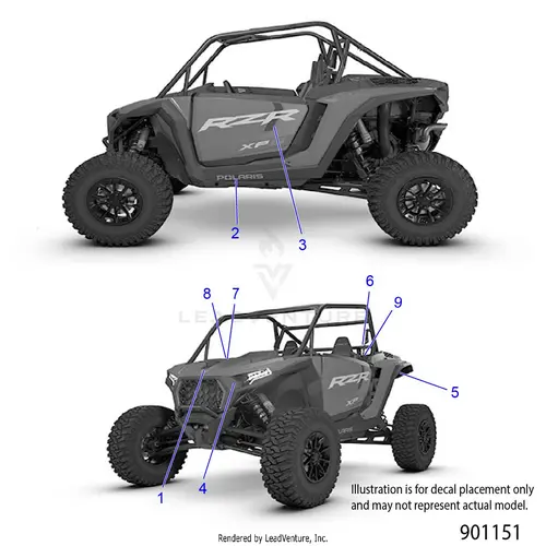 Body: Decals - 2026 Polaris Rzr Xp S 1000 Sport 1