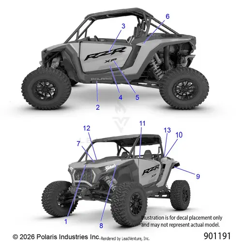 Body: Decals - 2026 Polaris Rzr Xp S 1000 Ultimate 1