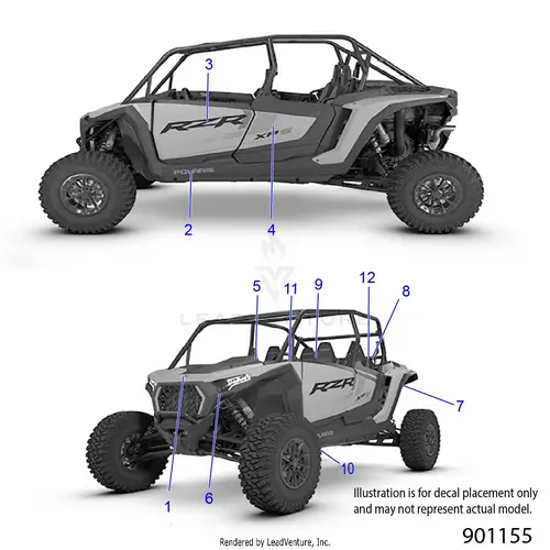 Body: Decals - 2026 Polaris Rzr Xp S 4 1000 Sport 1