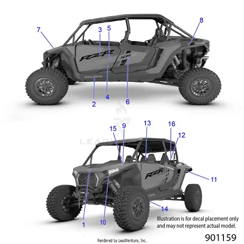 Body: Decals - 2026 Polaris Rzr Xp S 4 1000 Ultimate 1