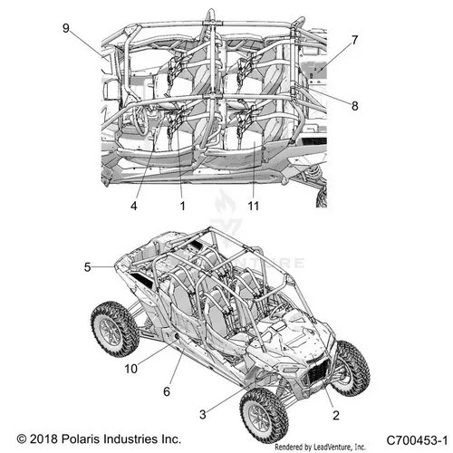 Body: Decals Common - 2019 Polaris Rzr Xp 4 Turbo S Velocity 1