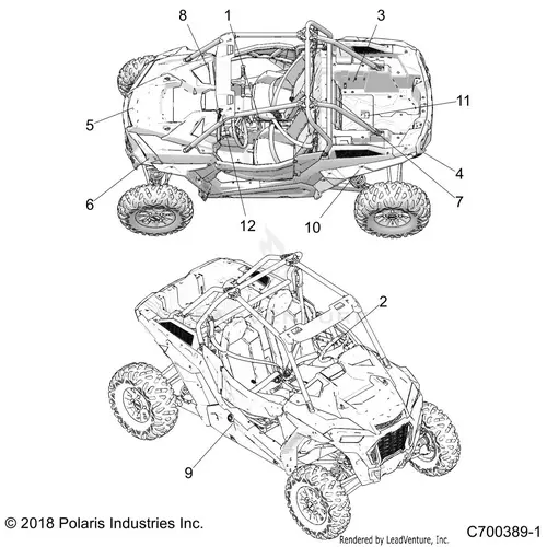Body: Decals Common - 2019 Polaris Rzr Xp Turbo 1