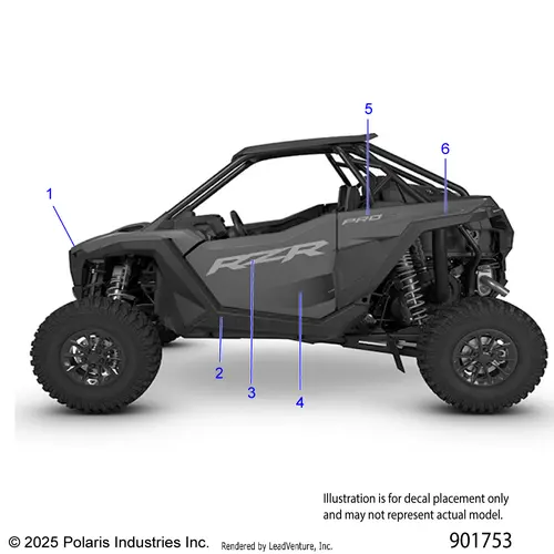 Body: Decals Graphics (2) - 2026 Polaris Rzr Pro S Ultimate 1