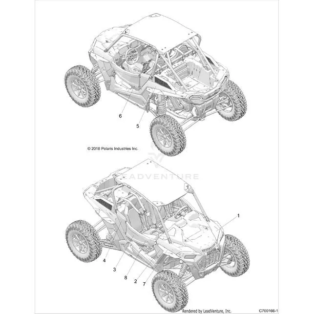 Body: Decals Graphics - 2018 Polaris Rzr Xp Turbo S 1