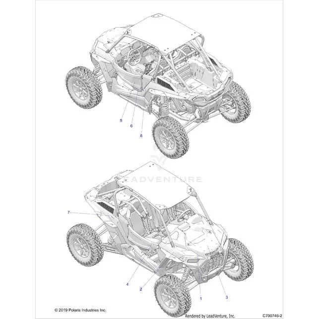 Body: Decals Graphics - 2020 Polaris Rzr Turbo S Velocity 1