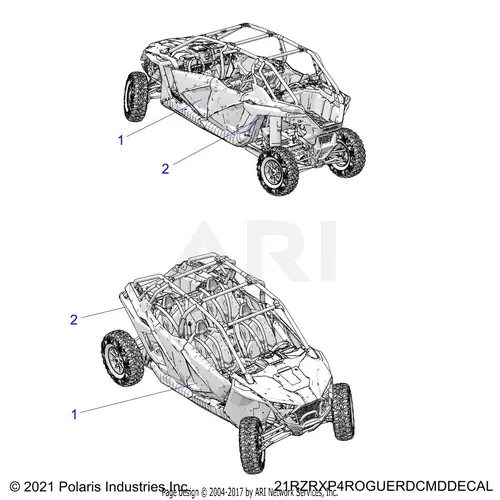 Body: Decals Graphics - 2021 Polaris Rzr Pro Xp Premium 1