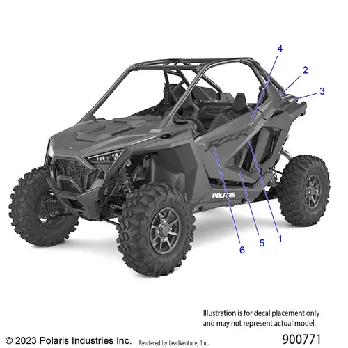 Body: Decals Graphics - 2021 Polaris Rzr Pro Xp Sport Ca 1