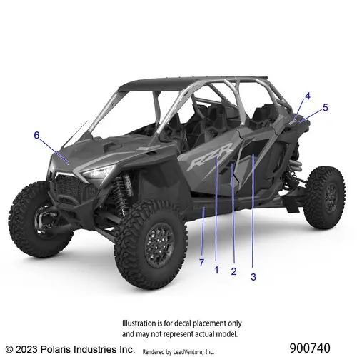 Body: Decals Graphics - 2024 Polaris Rzr Pro R 4 Ultimate 1