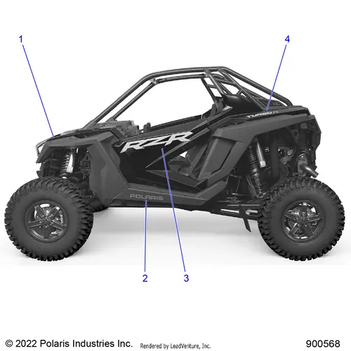 Body: Decals Graphics - 2024 Polaris Rzr Turbo R Sport 1
