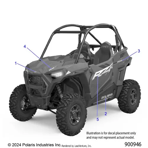 Body: Decals Graphics - 2025 Polaris Rzr 900 Trail S 1