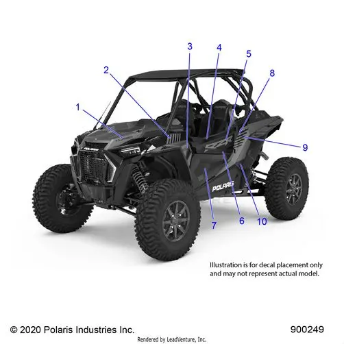Body: Decals Graphics Turbo S - 2021 Polaris Rzr Turbo S 1