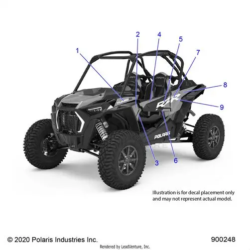 Body: Decals Graphics Velocity - 2021 Polaris Rzr Turbo S 1