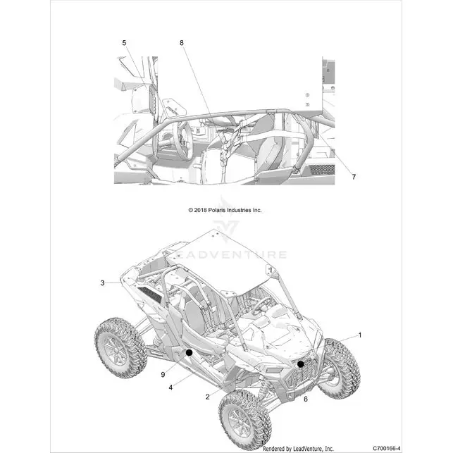 Body: Decals Standard (2) - 2018 Polaris Rzr Xp Turbo S 1