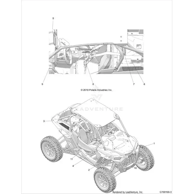Body: Decals Standard (2) - 2019 Polaris Rzr Xp Turbo S 1