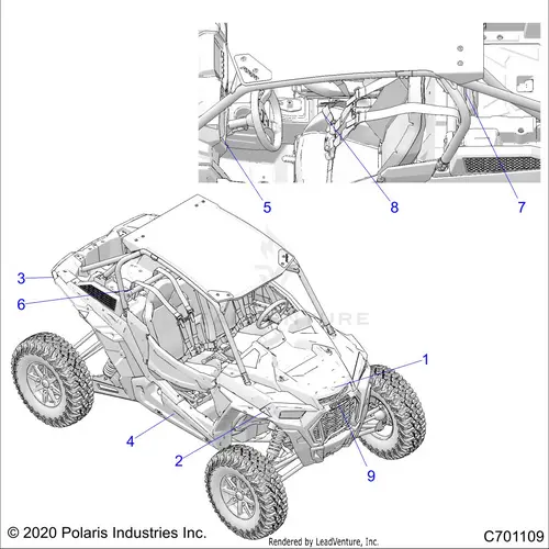 Body: Decals Standard (2) - 2020 Polaris Rzr Turbo S 1