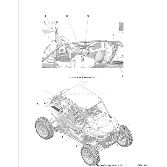Body: Decals Standard - 2019 Polaris Rzr Xp Turbo S 1