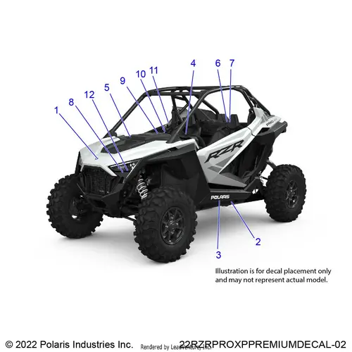 Body: Decals Standard - 2022 Polaris Rzr Pro Xp Premium 1