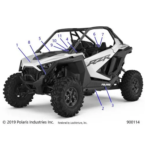 Body: Decals Standard - 2023 Polaris Rzr Pro Xp Sport 1
