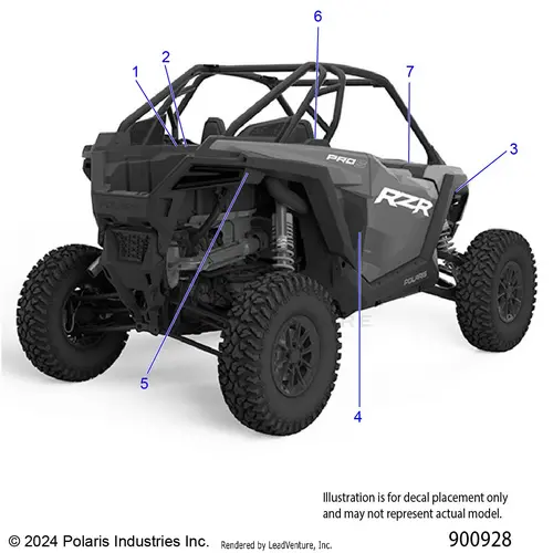 Body: Decals Standard - 2026 Polaris Rzr Pro S Sport 1