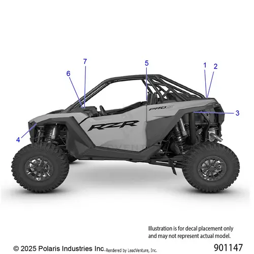 Body: Decals Standard - 2026 Polaris Rzr Pro S Ultimate 1