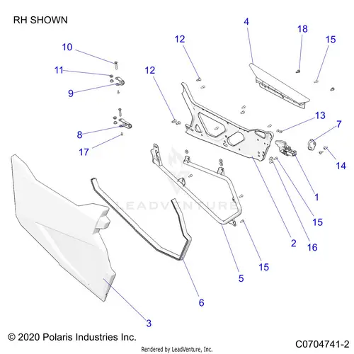 Body: Doors - 2022 Polaris Rzr 900 Trail 1