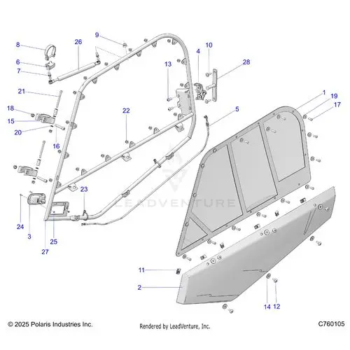 Body: Doors - 2026 Polaris Rzr Pro R Race 1