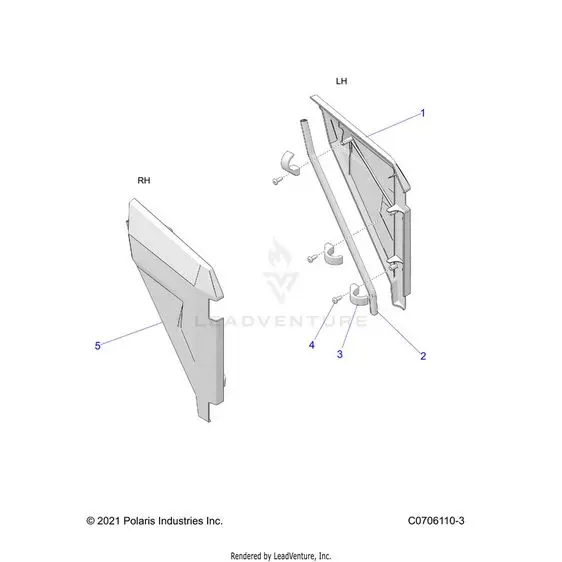 Body: Doors Bolster - 2022 Polaris Rzr Xp 1000 High Lifter 1