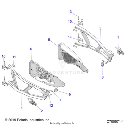 Body: Doors Front (2) - 2019 Polaris Rzr Xp 4 1000 1