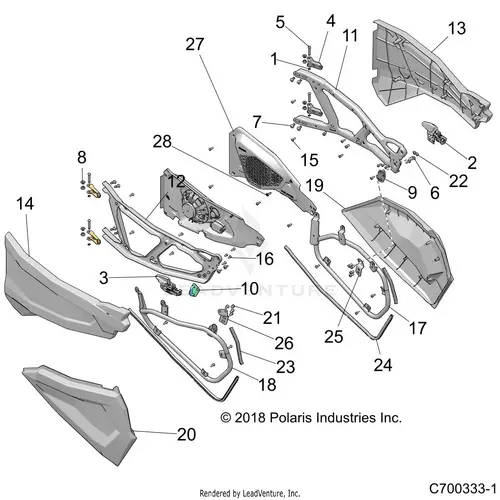 Body: Doors Front (2) - 2021 Polaris Rzr Xp 4 1000 1