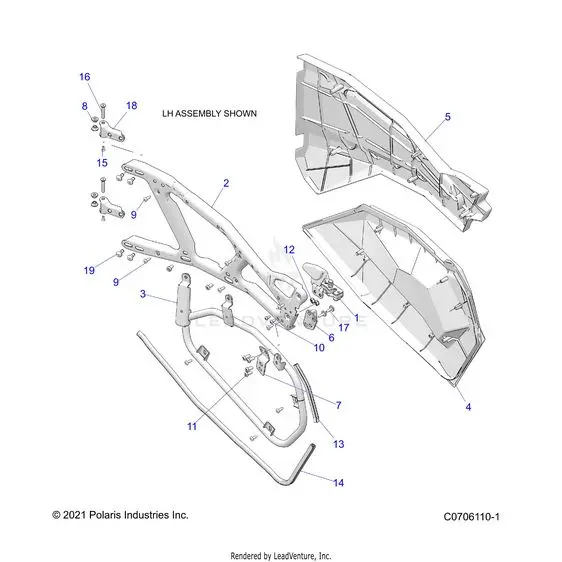 Body: Doors Front - 2022 Polaris Rzr Xp 1000 Trails & Rocks 1