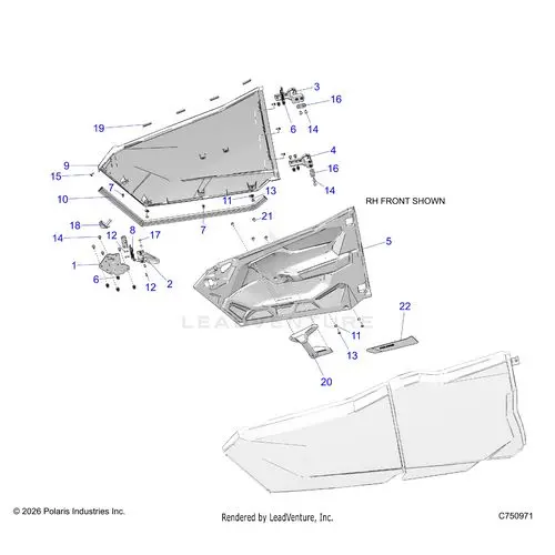 Body: Doors Front - 2026 Polaris Rzr Pro R 4 Le 1