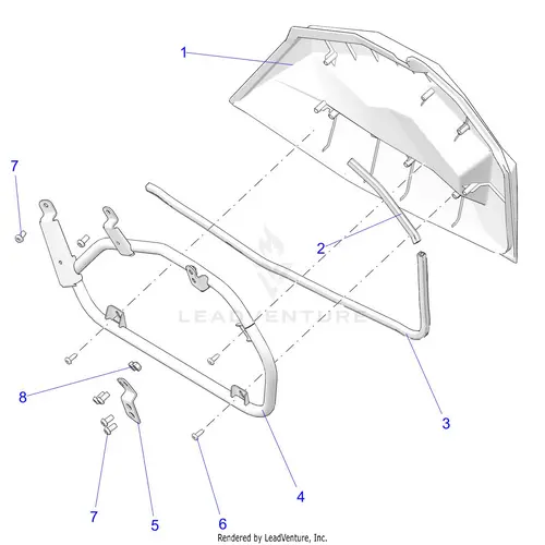 Body: Doors Front Lower - 2021 Polaris Rzr S 4 1000 1