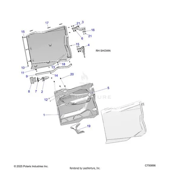 Body: Doors Rear - 2026 Polaris Rzr Pro Xp 4 Ultimate 1
