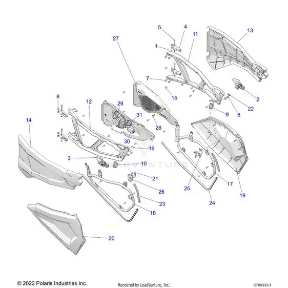 Body: Doors Ride Command - 2022 Polaris Rzr Xp 1000 Premium 1