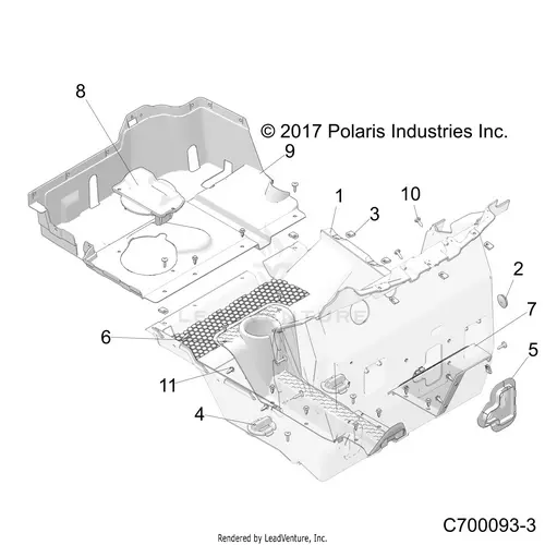 Body: Floor - 2019 Polaris Rzr Rs1 1