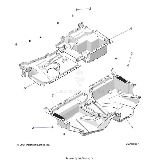 Body: Floor - 2024 Polaris Rzr Xp 1000 Sport 1