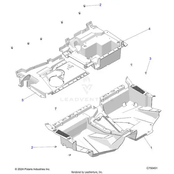 Body: Floor - 2025 Polaris Rzr Xp 1000 Premium 1