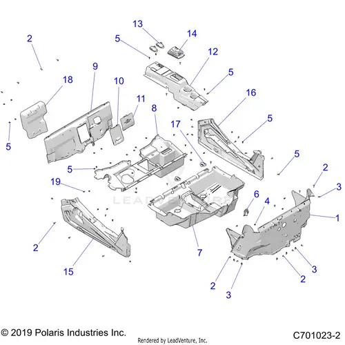 Body: Floor And Rocker Panels - 2022 Polaris Rzr Trail S 1000 Premium 1