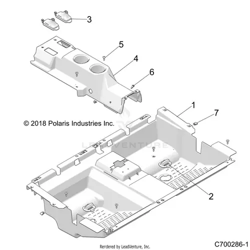 Body: Floor Rear - 2023 Polaris Rzr Xp 4 1000 Sport 1