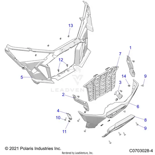 Body: Front Bumper - 2021 Polaris Rzr Pro Xp 4 Ultimate 1