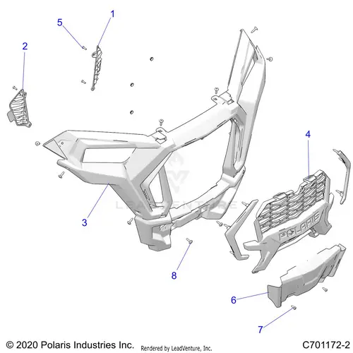 Body: Front Bumper - 2021 Polaris Rzr Xp 1000 High Lifter 1