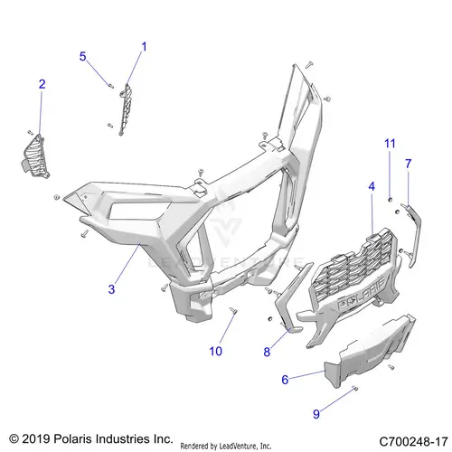 Body: Front Bumper - 2022 Polaris Rzr Xp 1000 Sport 1