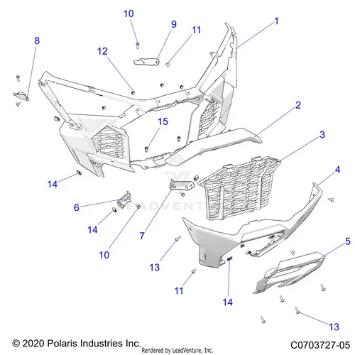 Body: Front Bumper - 2023 Polaris Rzr Pro R Ride Command 1