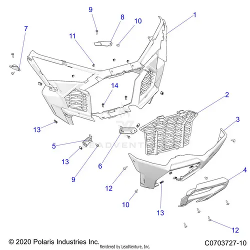 Body: Front Bumper - 2024 Polaris Rzr Turbo R Premium 1