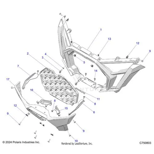 Body: Front Bumper - 2025 Polaris Rzr Pro R 4 Factory Armored Le Ultimate 1